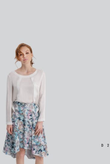 flared midi skirt