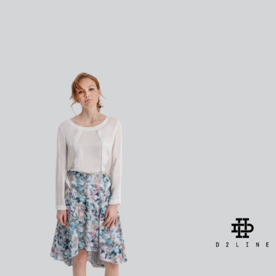 flared midi skirt