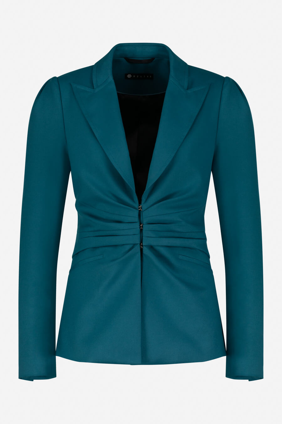 Tailored jacket with drape waist